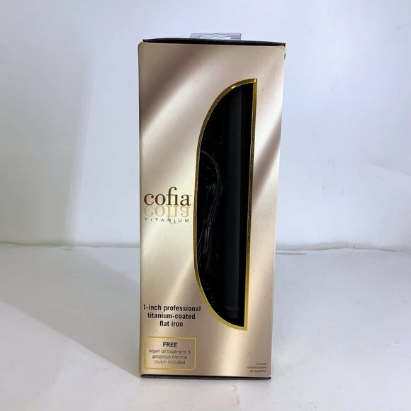COFIA by Conair CSF1 Titanium Coated 1" Professional Flat Iron Hair Straightener - Picture 1 of 9